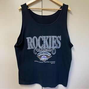 Vintage mlb Colorado Rockies tank top large 1993 baseball